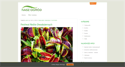 Desktop Screenshot of naszogrod.com.pl
